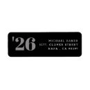 Search for black graduation return address labels Modern