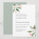 Search for wording wedding invitations Botanical