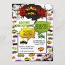 Search for action comics invitations Boy