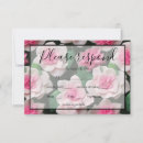 Search for pink pattern rsvp cards Botanical
