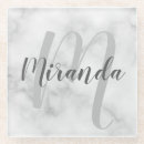 Search for marble monogram coasters Modern