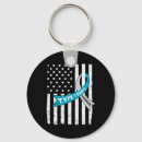 Search for blue ribbon key rings Flag