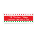 Search for red polka dot return address labels Dots