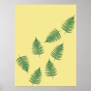 Search for fern leaves posters Green