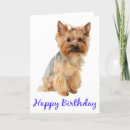 Search for yorkshire birthday cards Yorkie
