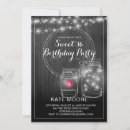 Search for mason jar sweet 16 invitations String lights