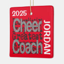 Search for cheerleader christmas tree decorations Cheer coach