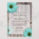 Search for rustic country teal wedding invitations Daisy