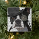 Search for boston terrier christmas tree decorations Fabfunky