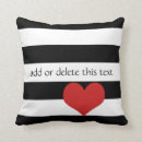 Search for black and white red heart cushions Modern