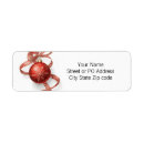 Search for gold snowflake return address labels Bauble
