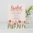 Search for tulip bridal shower invitations Red
