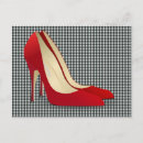 Search for high heel shoes postcards Red