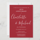 Search for ruby anniversary invitations Modern