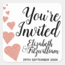 Search for glitter envelope seals Rose gold glitter