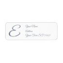 Search for silver monogram return address labels Formal