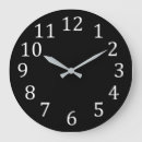 Search for black white large numbers clocks Plain