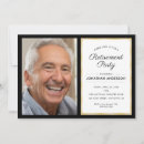 Search for black and gold retirement invitations Professional