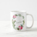 Search for watercolor floral wreath mugs Modern