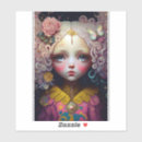 Search for girl with big eyes stickers Doll