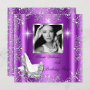 Search for magenta and silver invitations Purple