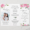 Search for hydrangea wedding programs Eucalyptus