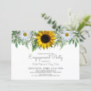 Search for sunflowers engagement party invitations Watercolor sunflower