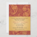 Search for gold paisley invitations Ethnic