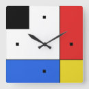 Search for mondrian clocks Mid century modern