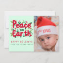 Search for peace earth christmas cards Modern