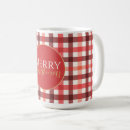 Search for red gingham pattern mugs Rustic