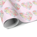 Search for watercolor hearts wrapping paper Floral