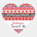 Search for red sweet 16 stickers Cute