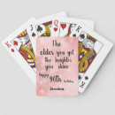 Search for 90th birthday playing cards For her