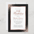 Search for rose gold 70th birthday invitations Minimalist