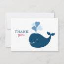 Search for whale thank you cards Blue whale baby shower