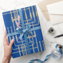 Search for menorah wrapping paper Festive