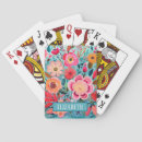Search for floral playing cards Girly