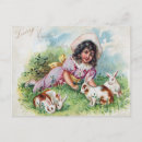 Search for vintage easter bunny postcards Blue