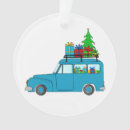 Search for blue truck christmas tree decorations Car