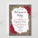 Search for red rose retirement party invitations For her