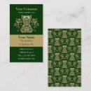 Search for damask pattern business cards Girly