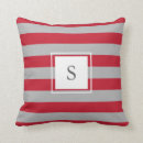 Search for red and grey cushions Stripes