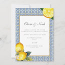 Search for lemon engagement party invitations Mediterranean