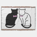 Search for black and white cat blankets Animal