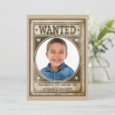 Search for wanted poster invitations Rustic