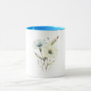 Search for blue and cream mugs Flower