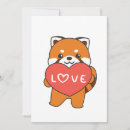 Search for red panda valentines day cards Animals