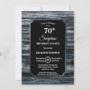 Search for 70th dinner birthday invitations Seventy