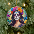 Search for day of the dead christmas tree decorations Dia de los muertos